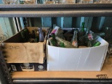 (2) Boxes of Glass Bottles