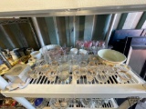 Glass Cups, Bowls, Saucers and Plate
