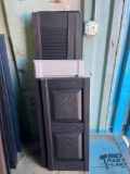(4) Pairs of Plastic Wood Style Shutters