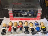 Majorett Club 1/24 & (8) Nascar Mini Bobble Heads