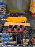(7) Plastic Model Train Freight Cars