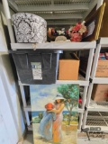 Painting, Flowers, Glass Paltes & More