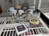 Mugs, Salt Shakers and Coasters