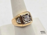 14K Gold & Diamond Ring, 13.21g