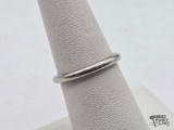 14K White Gold Band, 2.84g