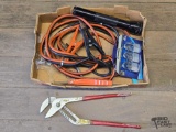 Jump Cables, Flash Light, Locks and Joint Pliers
