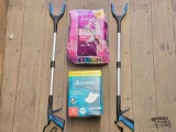 (2) Grabber Reachers, Poise Pads & Assurance Premium Wash Cloth