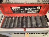 MasterCraft 11pc Air Deep Impact Socket Set