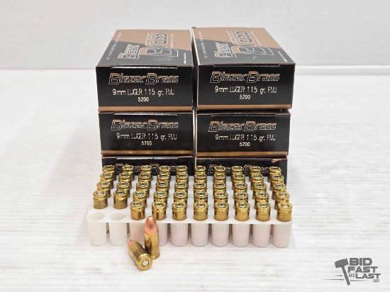 NEW!!! (300) Blazer Brass 9mm Ammo