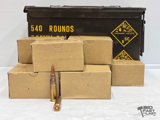 NEW!!! (300) 7.62MM Ammo W/ Metal Ammo Case