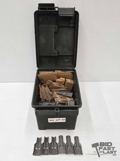 Ammo Can Full of Stripper Clips & Boxes