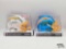 (2) Chargers Justin Herbert Signed Riddell Mini Helmets