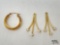 14k Yellow Gold Hoop Earring & Diamond Accent Earring Jackets, 3g