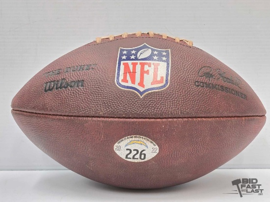 2022 Los Angeles Chargers Game Used Football