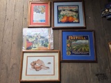 (5) Framed Wall Decor