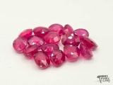 (16) Ruby Gemstones, 33.54g