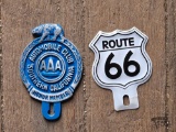 (2) License Plate Toppers