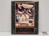 Mike Richter New York Rangers Signed Framed Photo Plaque