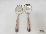 Sterling Silver Serving Fork & Serving Spoon, 167g