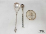 Silver Spoons and Lid, 161g