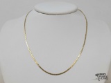 14k Yellow Gold Petite Chain Necklace, 4g