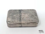 Sterling Silver Engraved Jewelry Box, 94g
