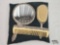 3-Piece Silver Plated Vintage Vanity Set
