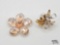 Swarovski Crystal Silk Moonlight Paperweight & Wedding Bouquet Crystal Memories