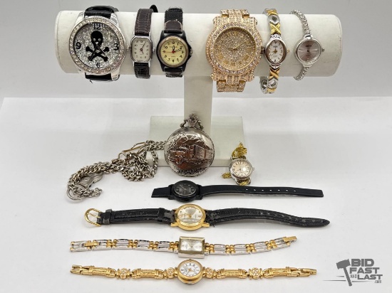 (12) Wrist Watches & Pocket Watches