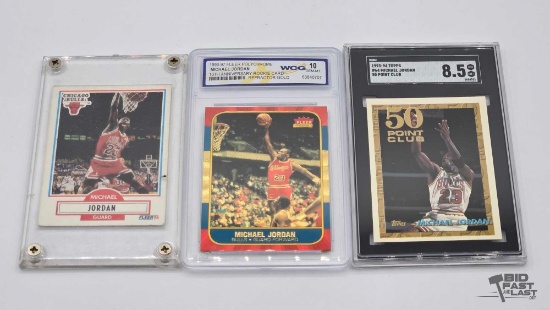 (3) Michael Jordan Chicago Bulls Collector Cards