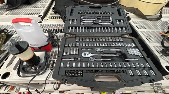 Socket Wrench Set and (3) Lamps