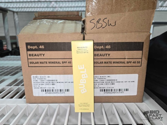 NEW!!! (22) Bubble Solar Mate Daily SPF 40 Sunscreen Bottles