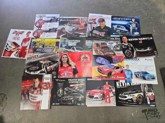 Driver Signed Race Car Posters