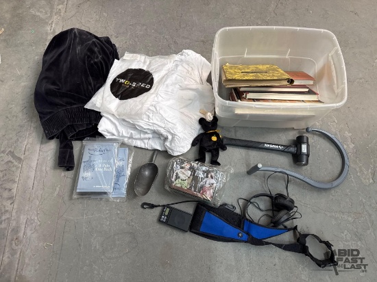 Clothes, Books, Lunch Box & Back Massager
