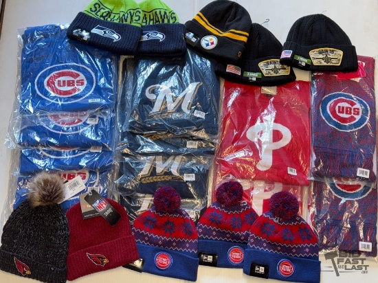 NEW!!! MLB & NFL Women?s Beanies, Sweaters & Scarfs