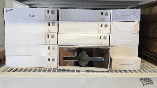 NEW!!! (40) Chrome Surface Mount Tissue Cabinet