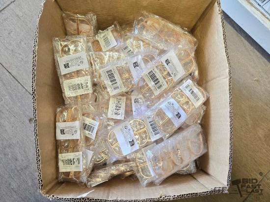 NEW!!! (80) Packs of Matte Gold Semi Circle Napkin Holders