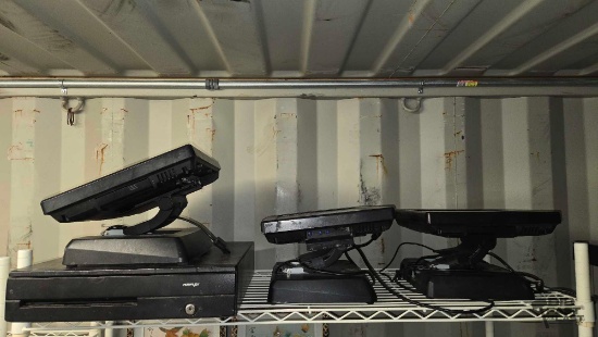 (4) PosiFlex Terminals & Cash Drawer