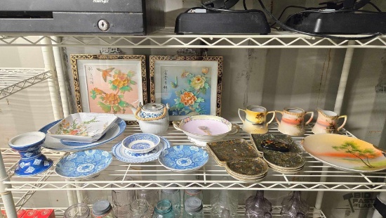 Carved Flower Art, Tea Pot & More