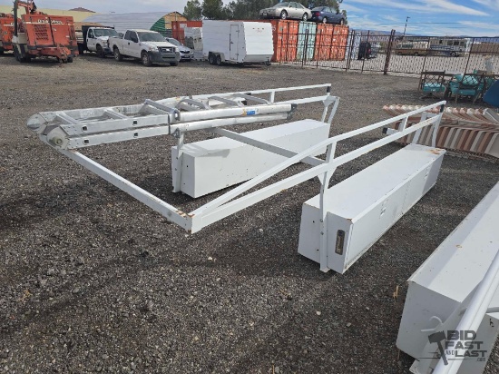 McWelco Truck Ladder Rack with Werner Extension Ladder
