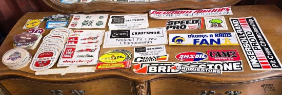 Vintage Racing Coasters & Stickers