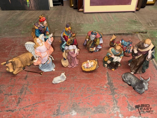 Porcelain Nativity Scene Figurines