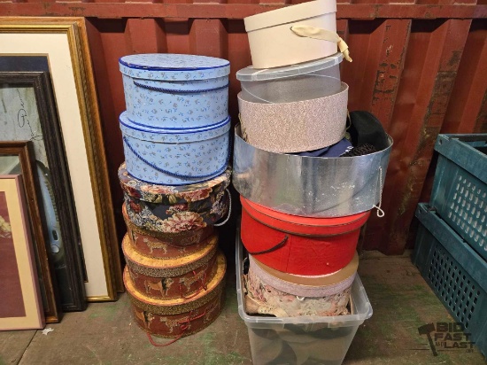Hats, Hat Boxes, Clothes, and Hand Bags