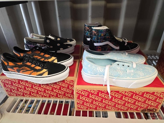 NEW!!! (4) Pairs of Vans Shoes