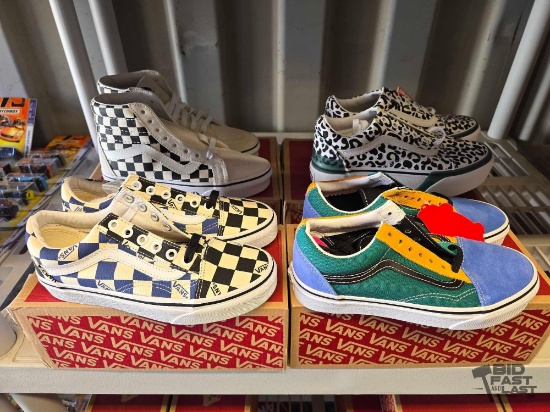 NEW!!! (4) Pairs of Vans Shoes