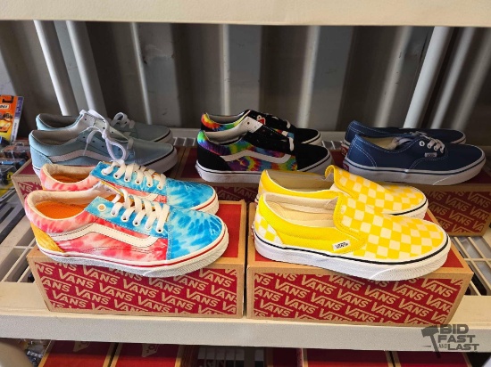 NEW!!! (5) Pairs of Vans Shoes