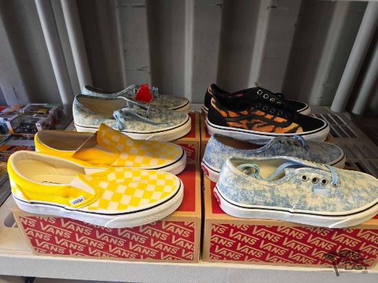 NEW!!! (4) Pairs of Vans Shoes