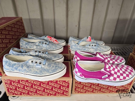 NEW!!! (4) Pairs of Vans Shoes