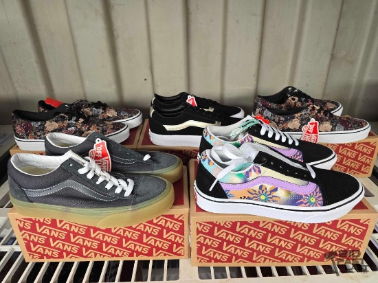 NEW!!! (5) Pairs of Vans Shoes