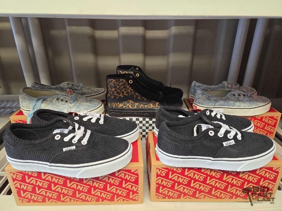NEW!!! (5) Pairs of Vans Shoes